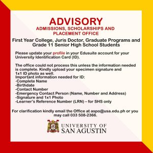 University Identification Card ID information updates