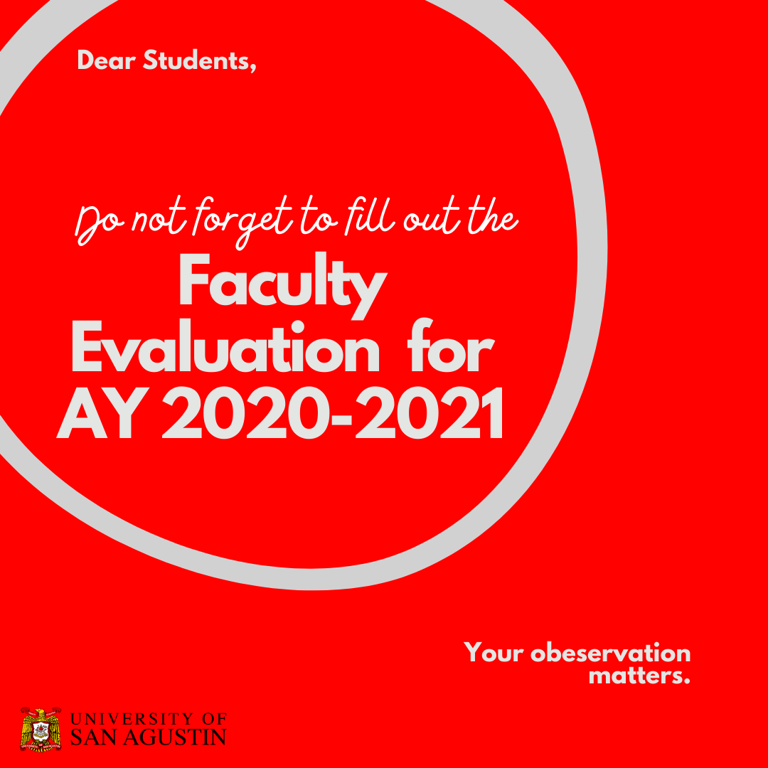 Online Faculty Evaluation University Of San Agustin