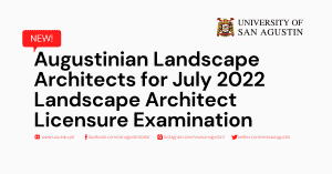 Augustinian Landscape Architects for July 2022 Landscape Architect Licensure Examination