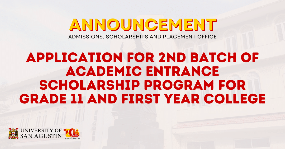 Advisory from ASPO: Application for 2nd Batch of Academic Entrance ...