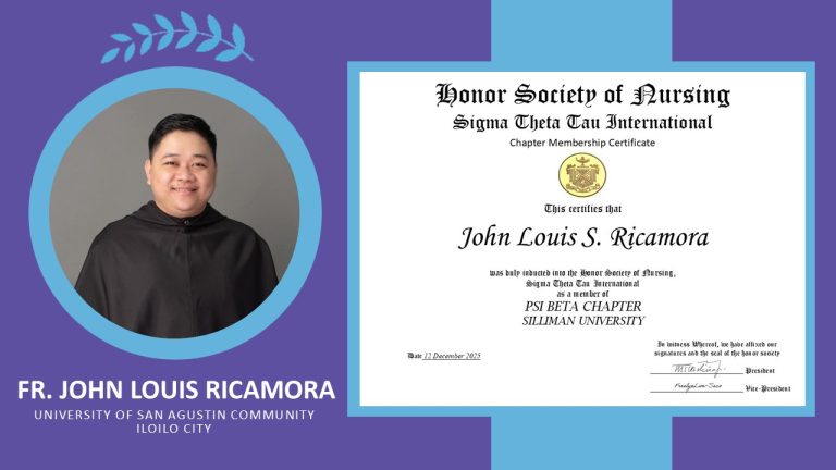 Celebrating Excellence: Fr. Ricamora Inducted into Sigma Theta Tau ...
